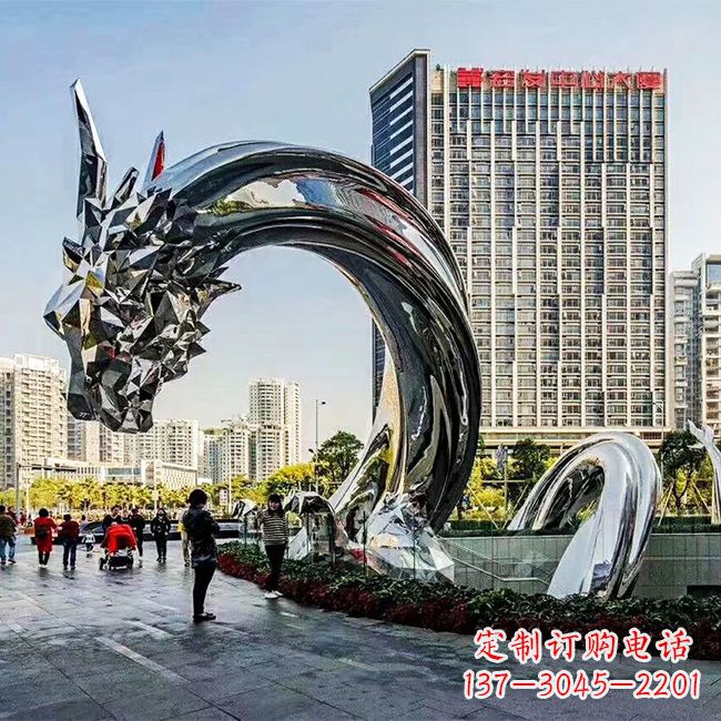 漯河不锈钢创意动物雕塑
