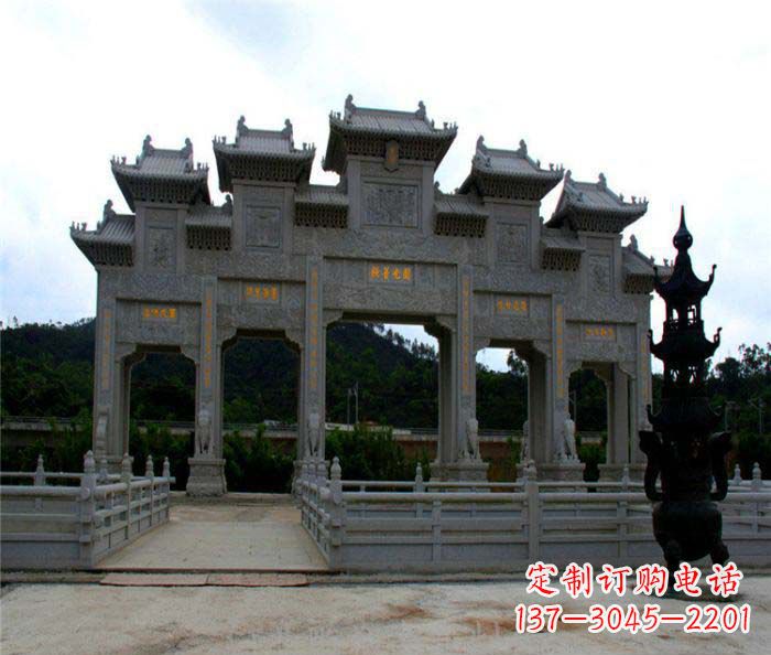 漯河精美石雕牌坊雕塑