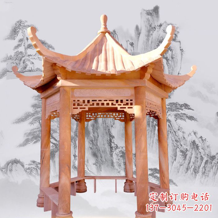 漯河优雅大理石雕刻凉亭