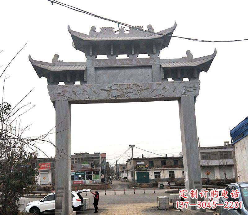 漯河精美大理石牌坊石雕
