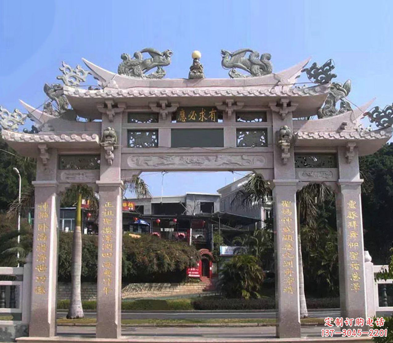 漯河精美石雕牌坊雕塑——传承文化的艺术精品