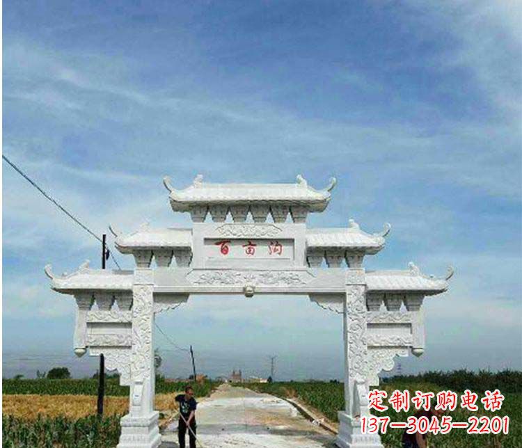 漯河西方风格石牌坊石雕