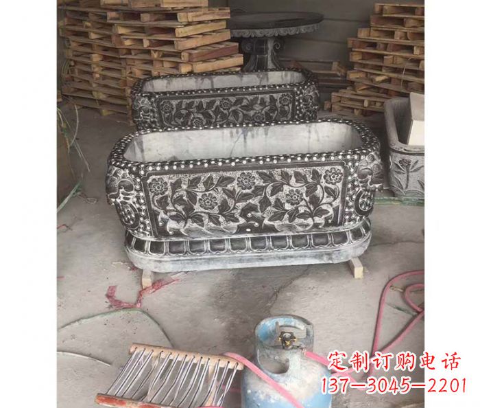 漯河仿古石水缸雕塑