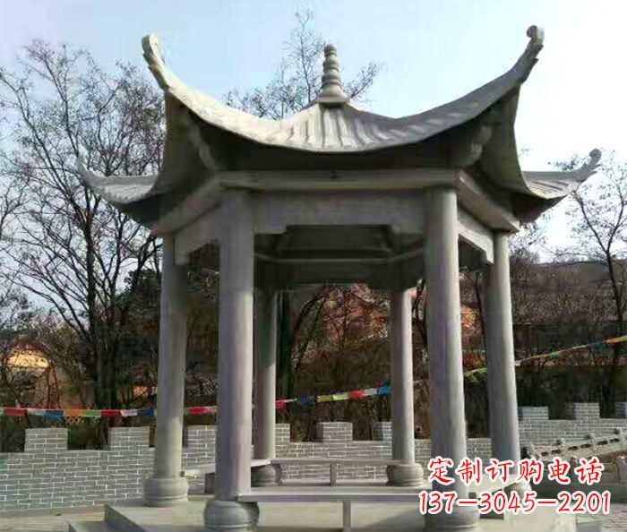 漯河仿古六角凉亭石雕