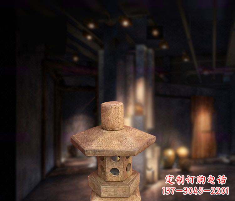 漯河仿古石灯公园石雕