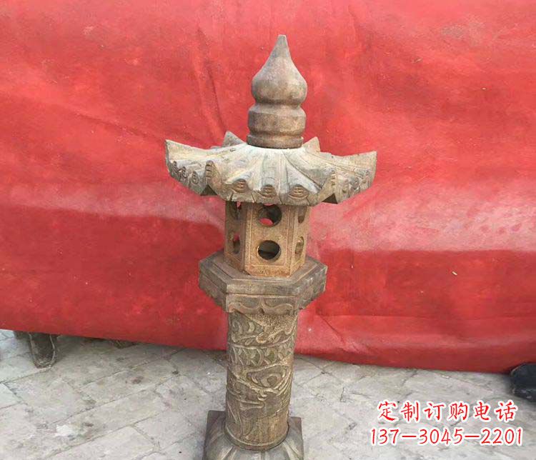 漯河仿古石灯公园石雕 (2)