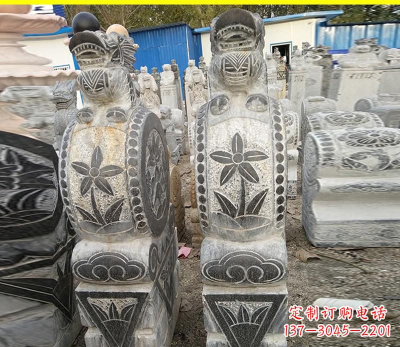 漯河仿古石门墩雕塑,传承历史文化
