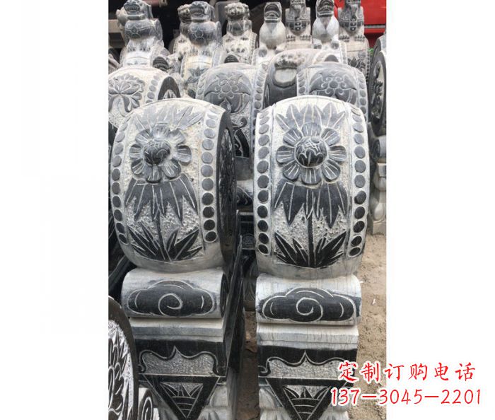 漯河仿古石门墩镇宅抱鼓石雕塑