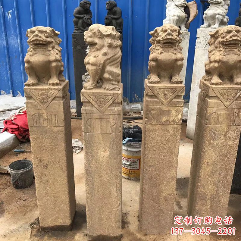 漯河仿古拴马桩石雕塑——傅雕你的精美时光