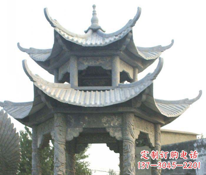 漯河仿古双层石雕凉亭