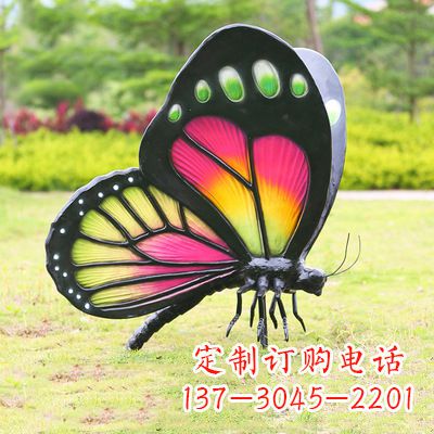 漯河仿真蝴蝶_品红色款405x78x110