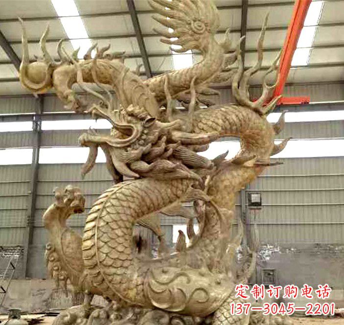 漯河精美铜龙雕塑