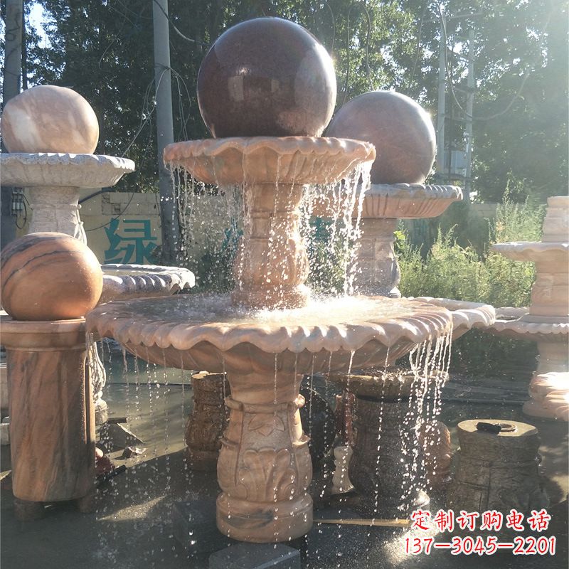 漯河福气无限,风水球石雕塑
