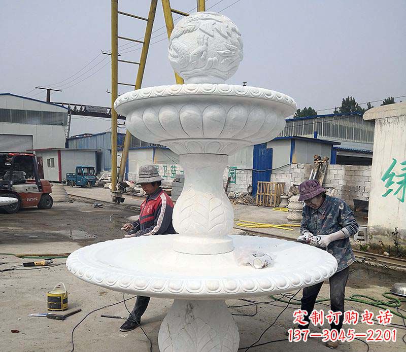漯河风水球喷泉石雕1