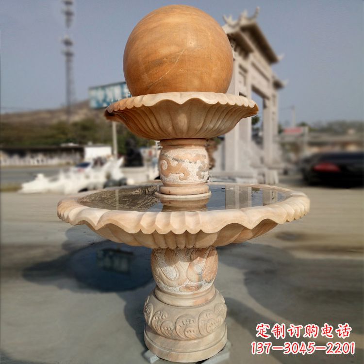 漯河精致的风水球石雕塑
