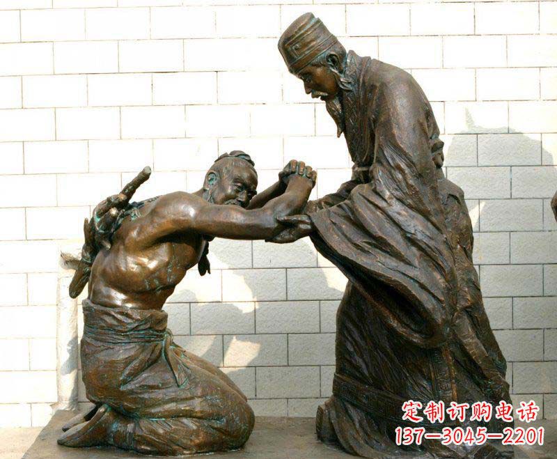 漯河中领雕塑——传承古代文化的名人铜雕