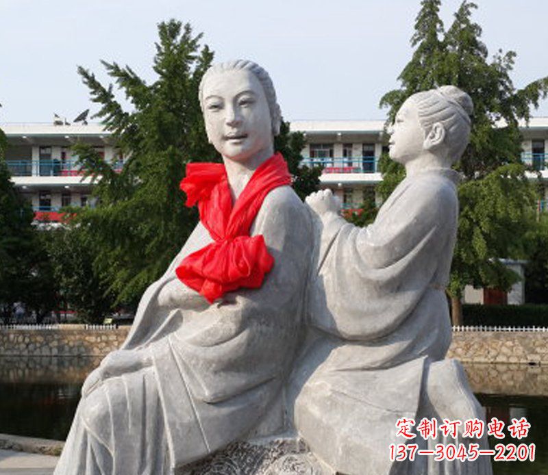 漯河爱与温柔——领雕”母亲”石雕景观装饰