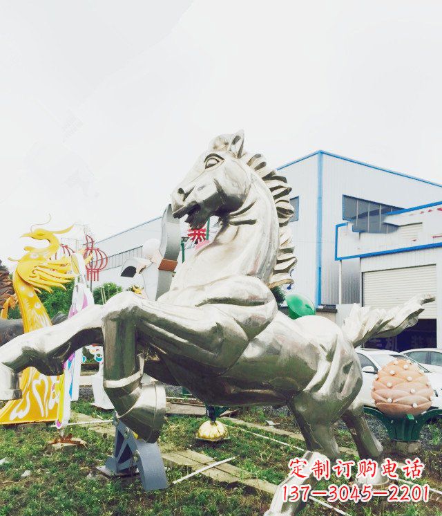 漯河产品名称优雅的不锈钢雕塑——奔马