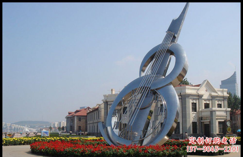 漯河YFZD-001不锈钢抽象大提琴雕塑