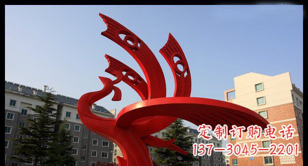 漯河不锈钢凤凰雕塑
