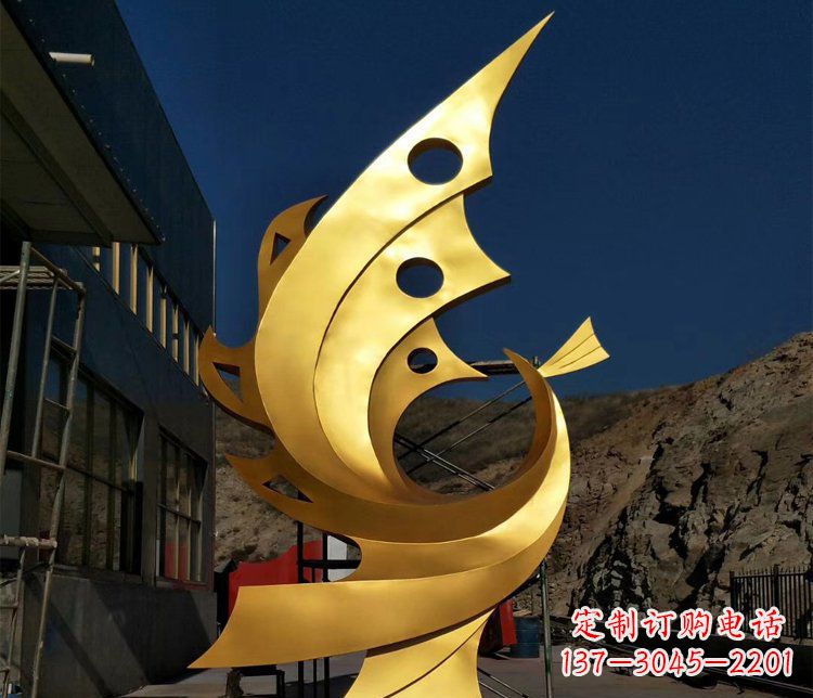 漯河精美不锈钢抽象凤凰景观雕塑