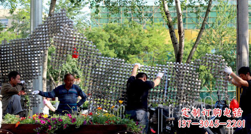 漯河中领雕塑 - 动物抽象不锈钢雕塑