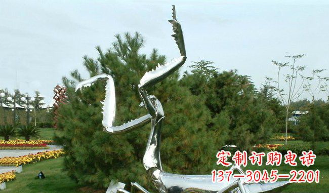 漯河不锈钢螳螂雕塑