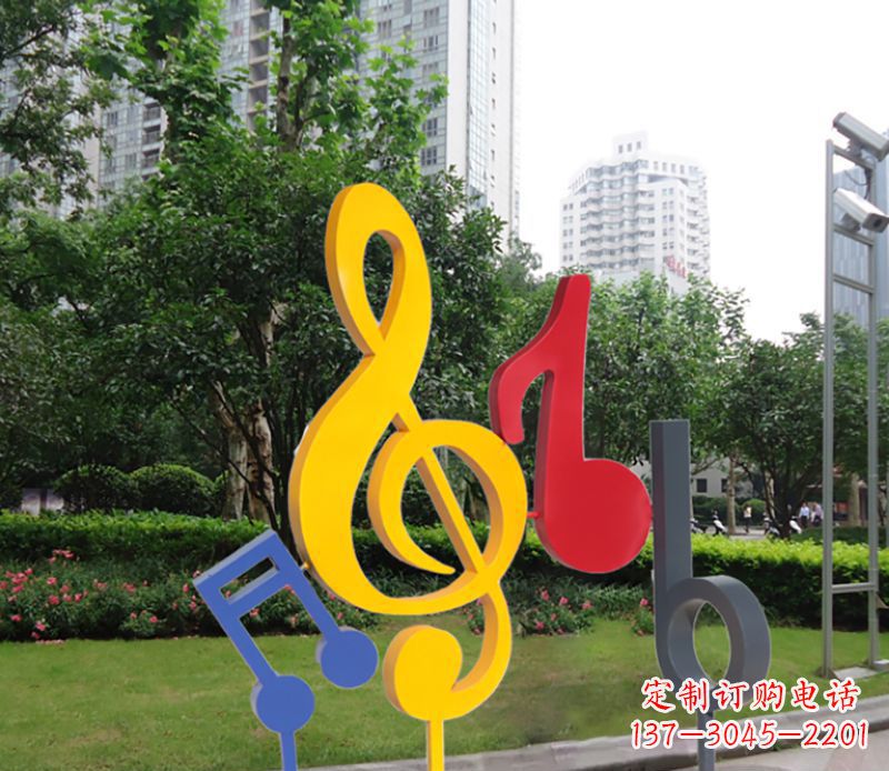 漯河不锈钢音符雕塑-引领您的心情旋律