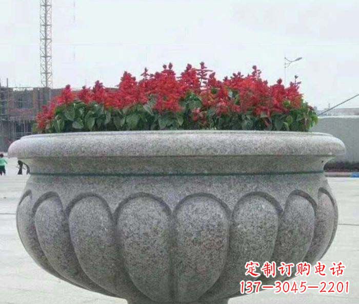 漯河精美大理石花盆雕塑