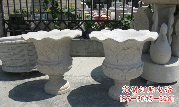漯河大理石花盆雕塑