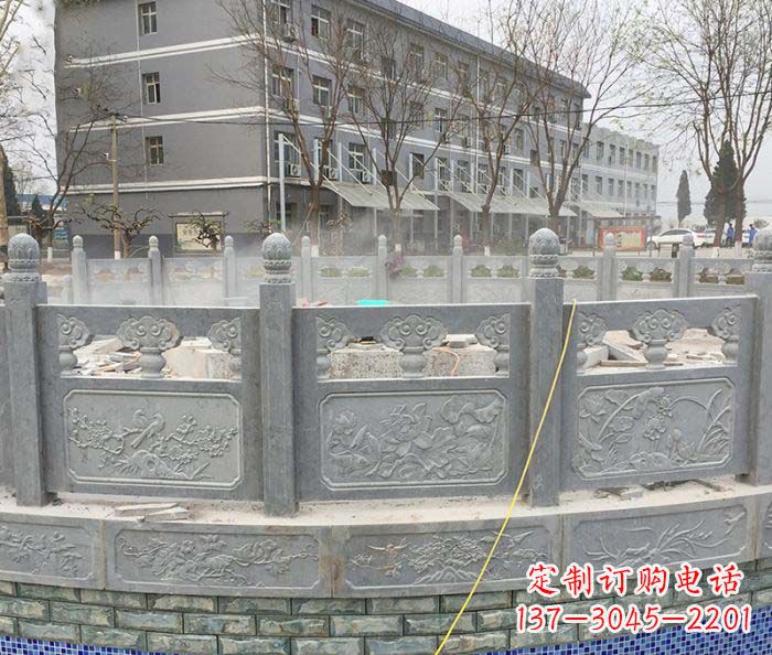 漯河公园景观大理石栏板雕塑