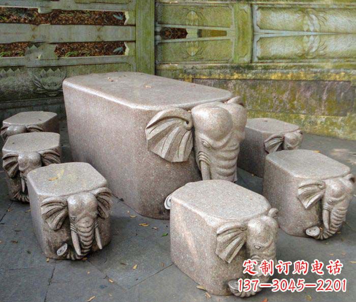 漯河精美小象大理石雕塑
