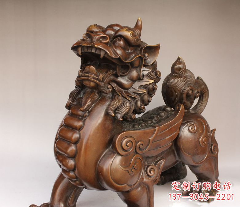 漯河古代神兽貔貅铜雕