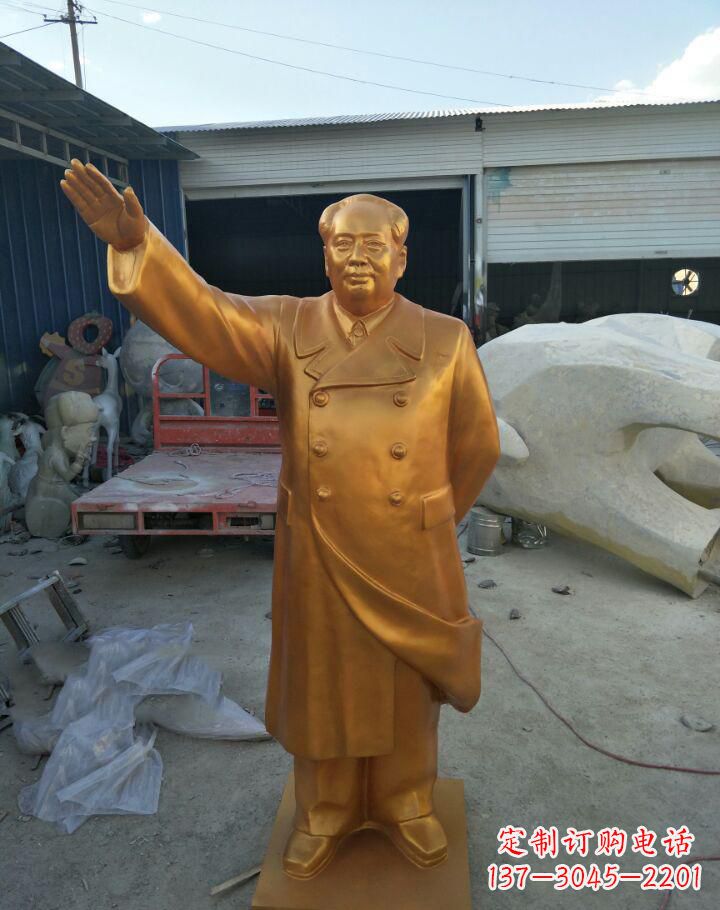 漯河广场毛主席铜雕
