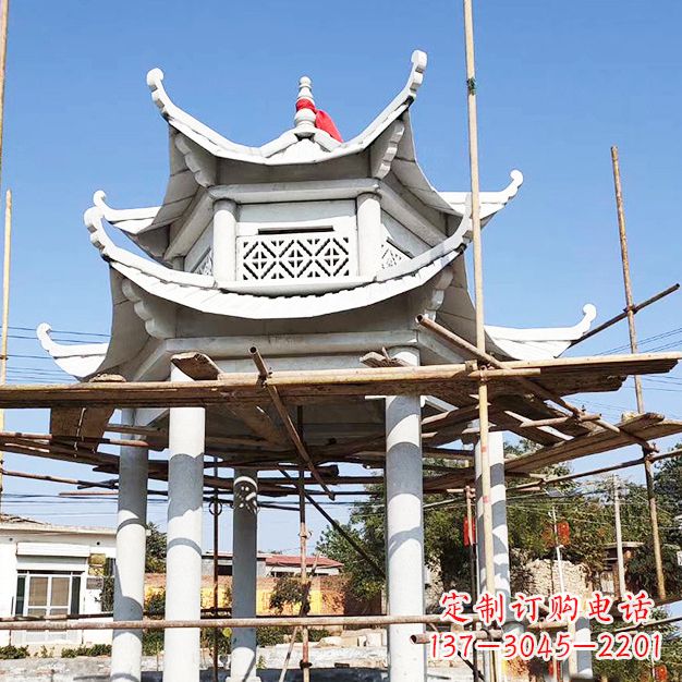 漯河汉白玉大理石凉亭雕塑