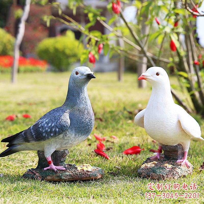 漯河中领雕塑:精美和平鸽雕塑