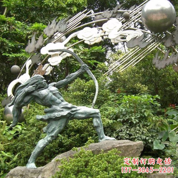 漯河后羿射日雕塑