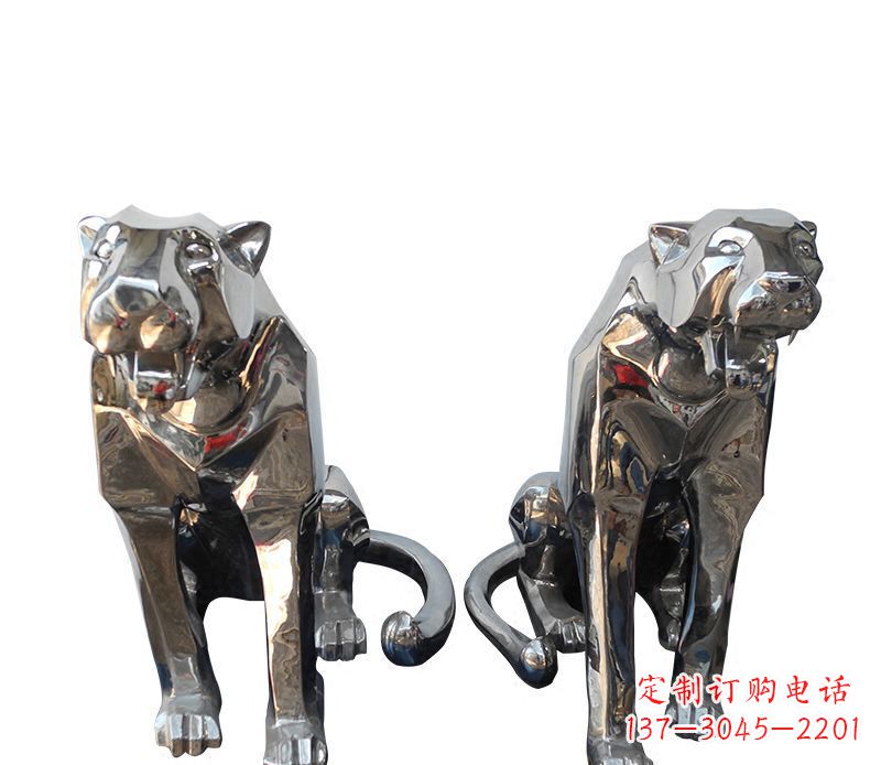 漯河户外豹子雕塑