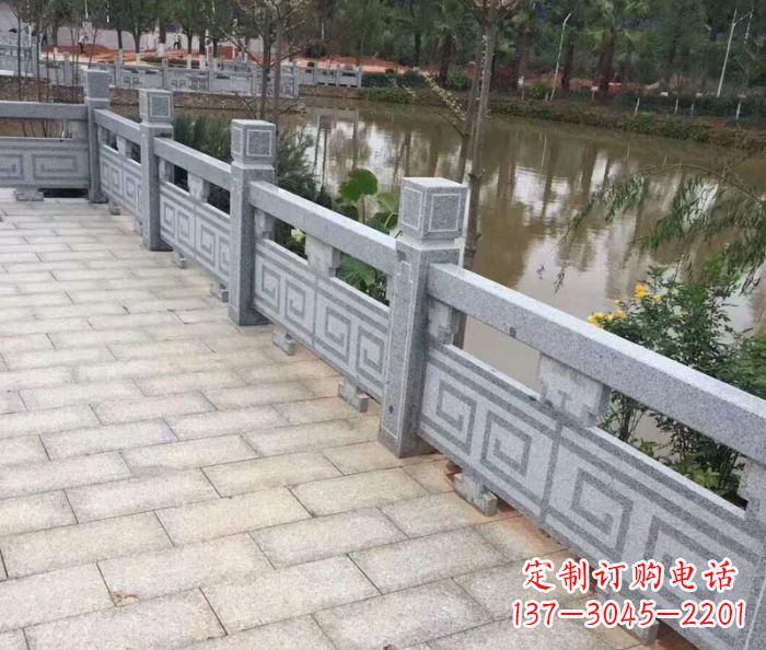 漯河中领雕塑护城河建筑石雕栏板
