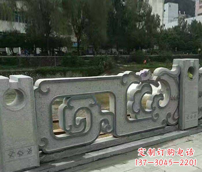 漯河护城河建筑石雕栏板