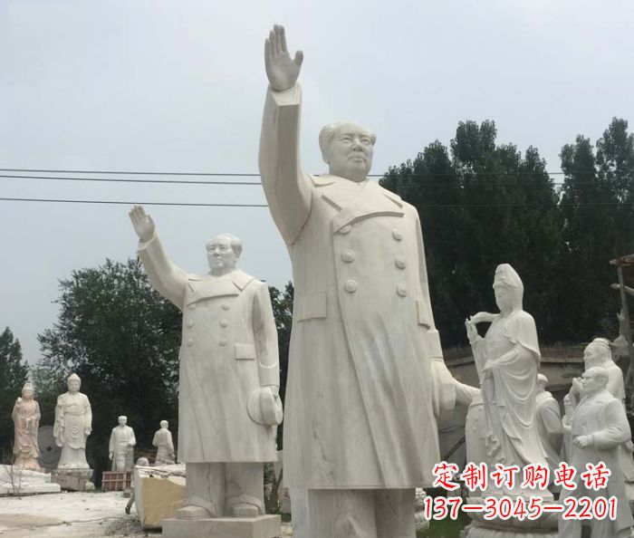 漯河挥手毛主席校园伟人石雕