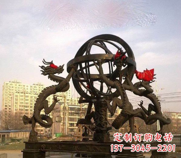 漯河浑天仪铜雕:以精湛的手工雕刻出活生生的精美作品