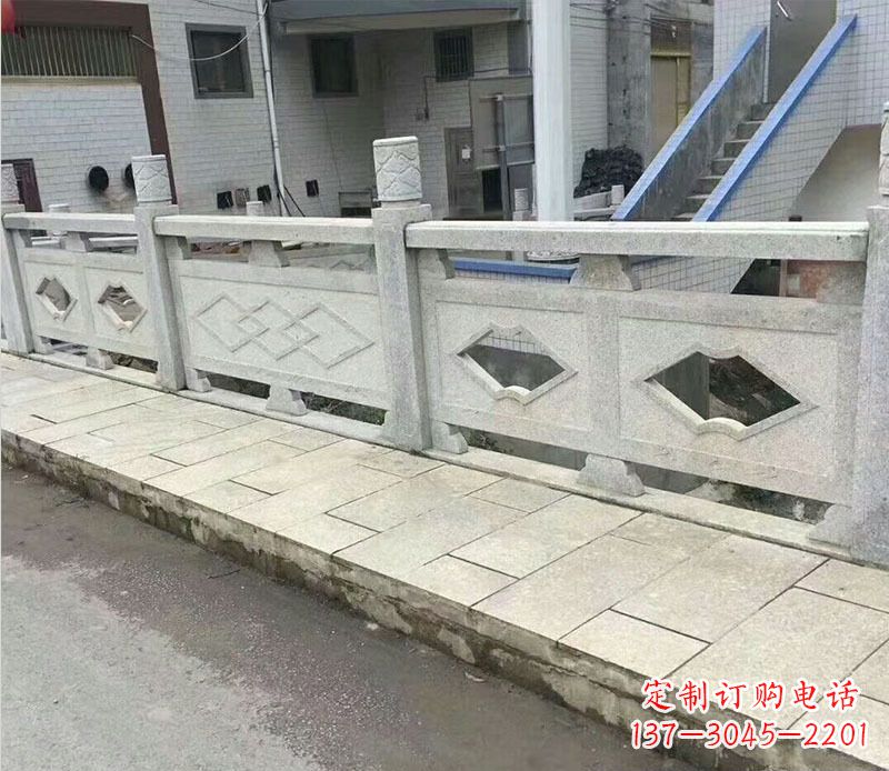 漯河景区大理石栏板石雕_2
