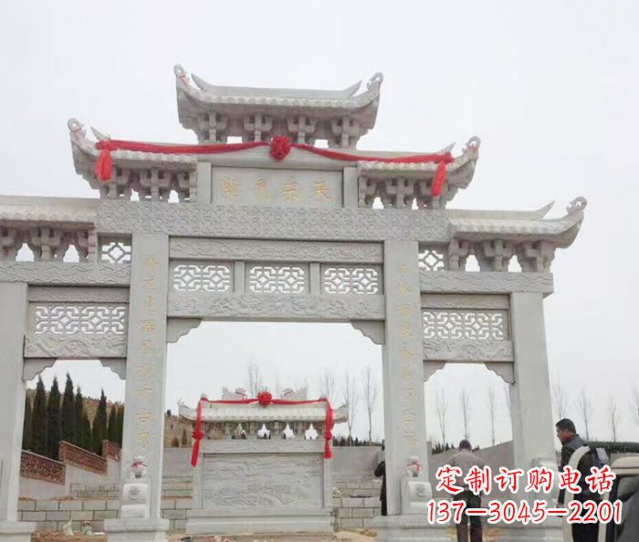 漯河中领雕塑专业定制牌坊石雕