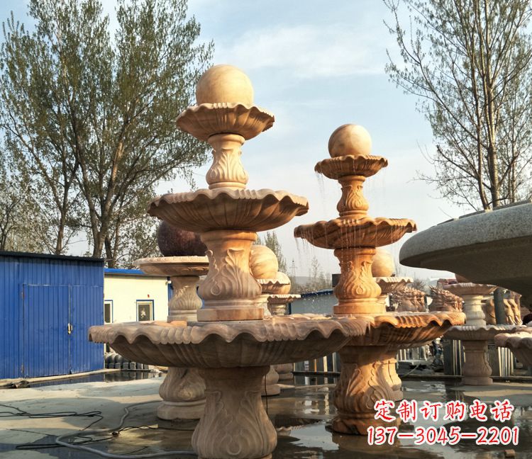 漯河古典九龙喷泉雕塑,可观赏九龙戏珠石