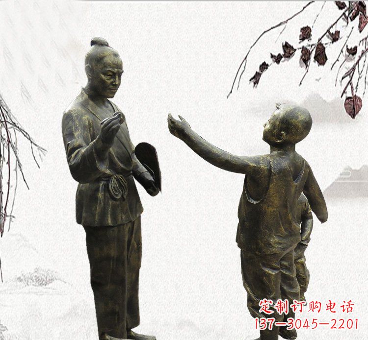 漯河孔融让梨铜雕,专业定制高品质