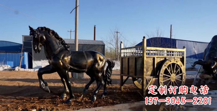漯河马车景观铜雕 (3)