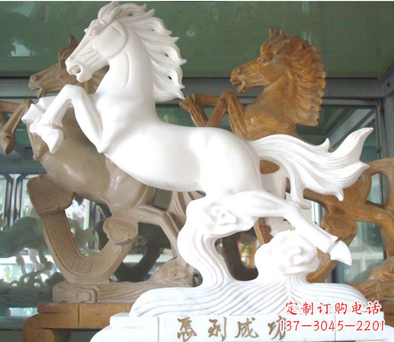 漯河精美马到成功景观石雕
