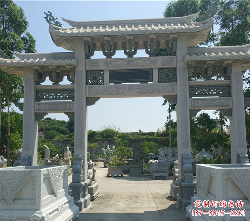 漯河全国厂家特制农村石牌坊雕塑