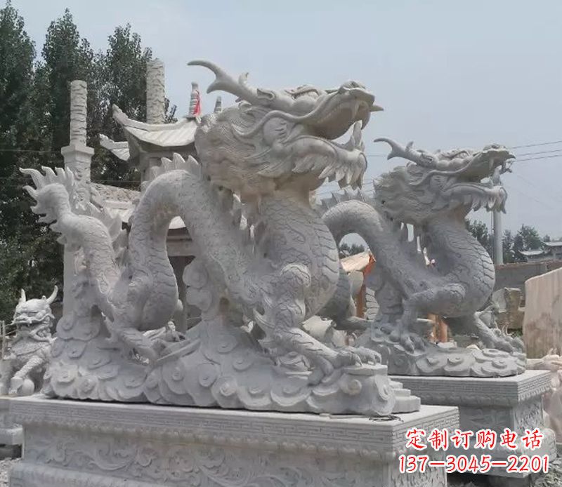 漯河青石龙雕塑